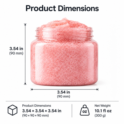 Pink Hibiscus Body Scrub — Gentle Exfoliating & Hydrating Body Scrub with Hibiscus Extract, Shea Butter & Vitamin E