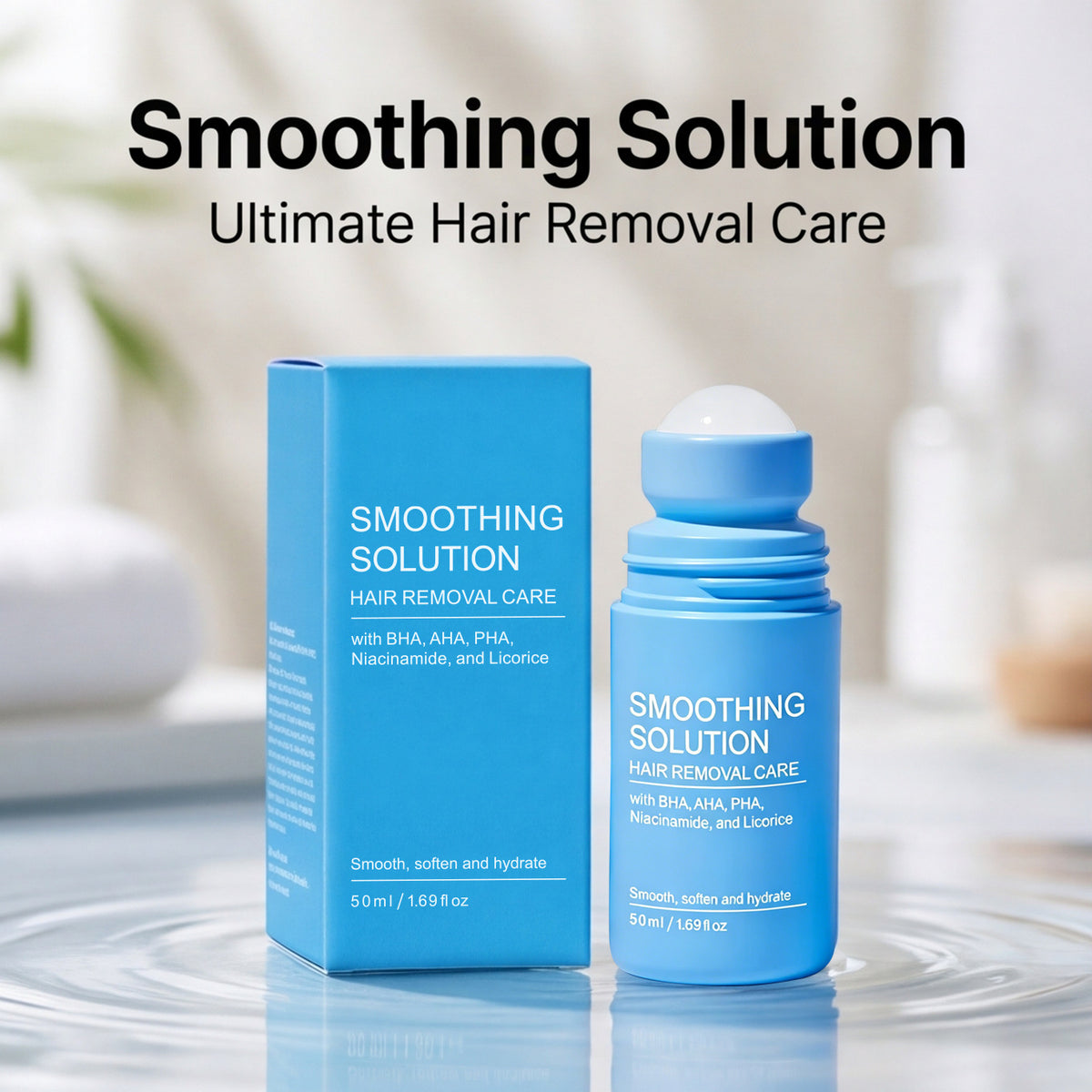 Post-Wax Hair Removal Care Essence Roll-On — Moisturizing & Soothing Skin Repair Serum